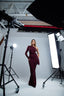 AMAYA DRESS BURGUNDY