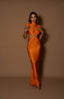 TWIST DRESS ORANGE