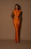 TWIST DRESS ORANGE