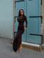 AYLA DRESS BROWN