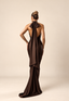 GLOW DRESS DARK CHOCO