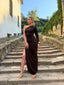 AYLA DRESS BROWN - GardeRobe