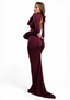 AMARA DRESS BURGUNDY