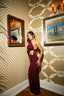 AMAYA DRESS BURGUNDY