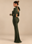 AURA DRESS OLIVE GREEN