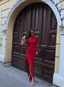 AYLA DRESS RED