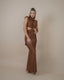 TWIST DRESS CHOCOLATE