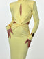 AURA DRESS LIGHT YELLOW - GardeRobe