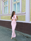 WIST DRESS BABY PINK - GardeRobe