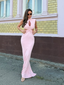 WIST DRESS BABY PINK - GardeRobe