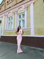WIST DRESS BABY PINK - GardeRobe