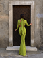 AURA DRESS PISTACHIO - GardeRobe