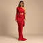 AMAYA DRESS red