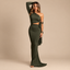 AMAYA DRESS OLIVE GREE