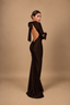 AMARA DRESS DARK CHOCO