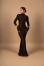 AMARA DRESS DARK CHOCO