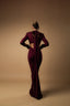 AURA DRESS BURGUNDY - GardeRobe
