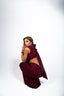 WIST DRESS BURGUNDY