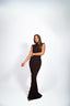 WIST DRESS DARK CHOKO