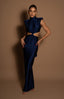 TWIST DRESS MIDNIGHT BLUE