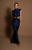 TWIST DRESS MIDNIGHT BLUE