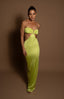 MYKO DRESS LIME GREEN