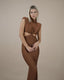 TWIST DRESS CHOCOLATE