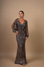 SERENA SEQUIN DRESS brown