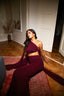 EDEN DRESS wine red